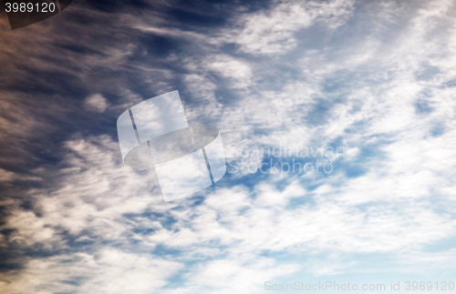 Image of the sky during sunset