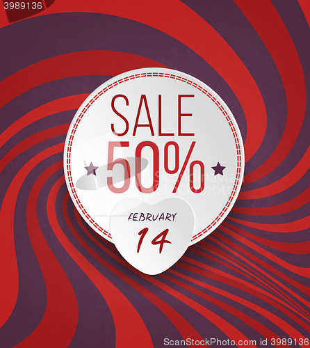 Image of Valentine's Sale Grunge Background