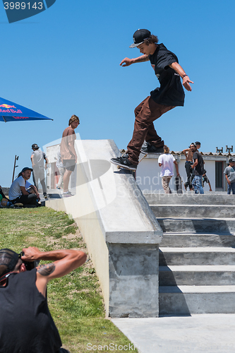 Image of Thiago Monteiro during the DC Skate Challenge