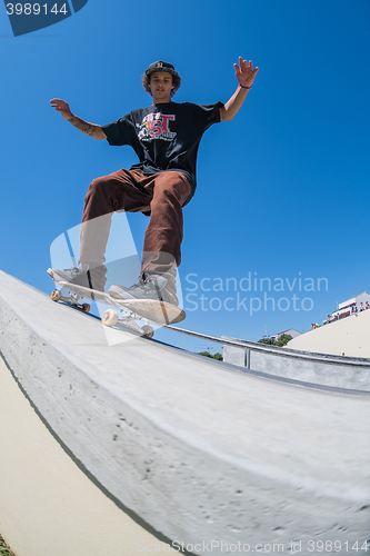 Image of Thiago Monteiro during the DC Skate Challenge