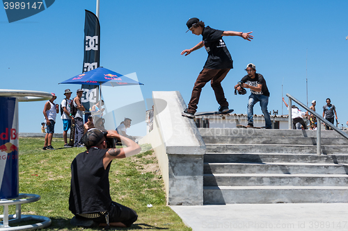 Image of Thiago Monteiro during the DC Skate Challenge