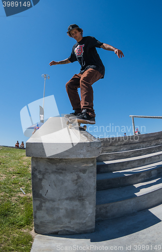 Image of Thiago Monteiro during the DC Skate Challenge