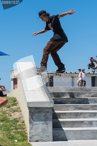 Image of Thiago Monteiro during the DC Skate Challenge