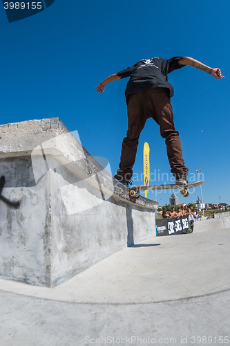 Image of Thiago Monteiro during the DC Skate Challenge