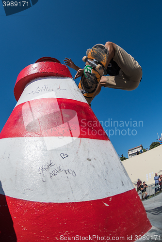 Image of Pedro Roseiro during the DC Skate Challenge