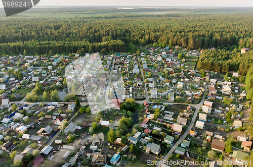 Image of Bird\'s eye view of housing estate