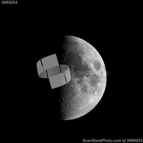 Image of First quarter moon