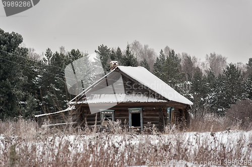 Image of Abandoned old house in Tyumen. Russia