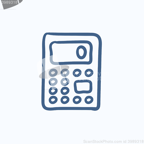 Image of Calculator sketch icon.