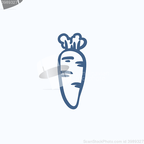 Image of Carrot sketch icon.