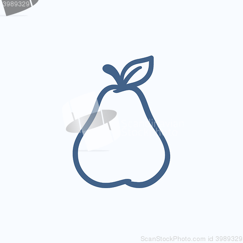 Image of Pear sketch icon.