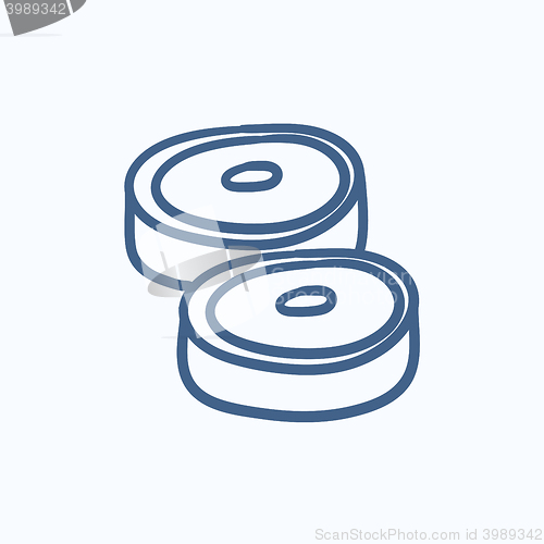 Image of Steak sketch icon.