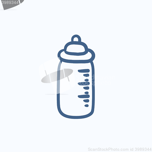 Image of Feeding bottle sketch icon.