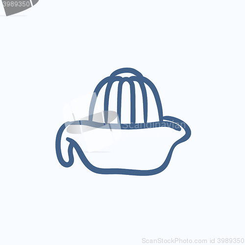 Image of Lemon squeezer sketch icon.