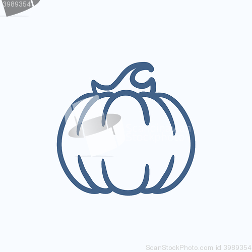 Image of Pumpkin sketch icon.