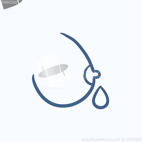 Image of Breastfeeding sketch icon.