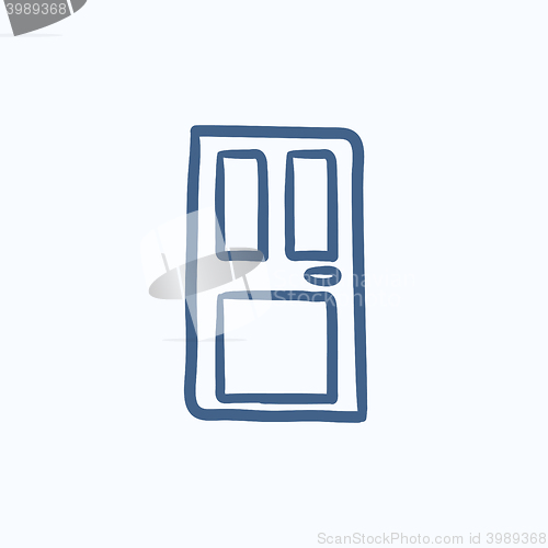 Image of Front door sketch icon.