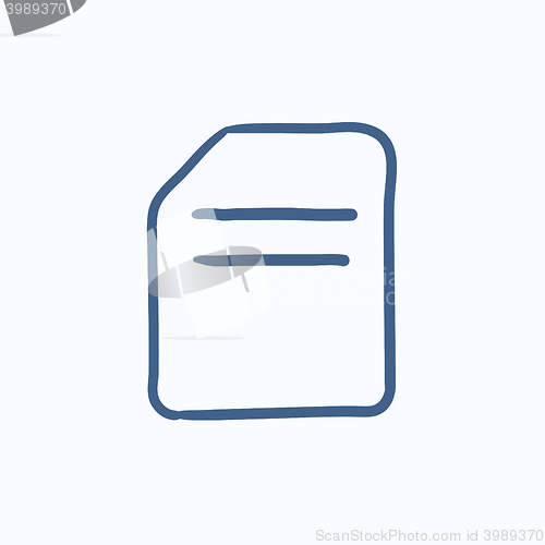 Image of Document sketch icon.