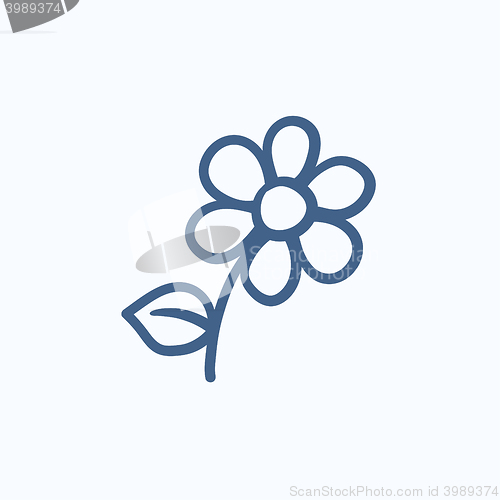 Image of Flower sketch icon.