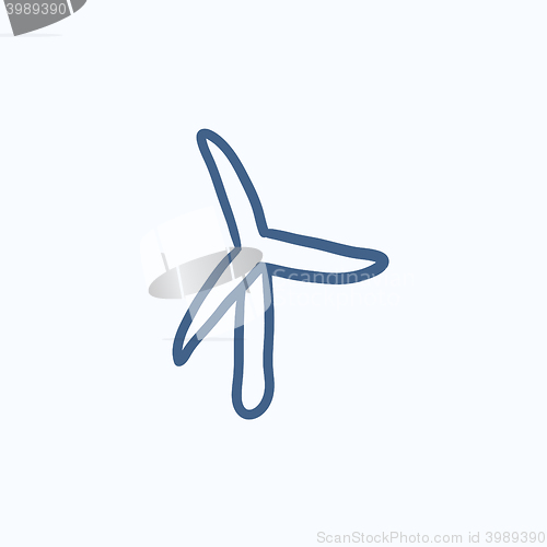 Image of Windmill sketch icon.