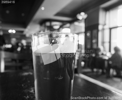 Image of British ale beer pint