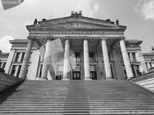 Image of Konzerthaus Berlin in Berlin in black and white