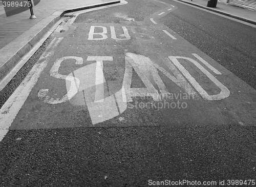 Image of Bus stop stand