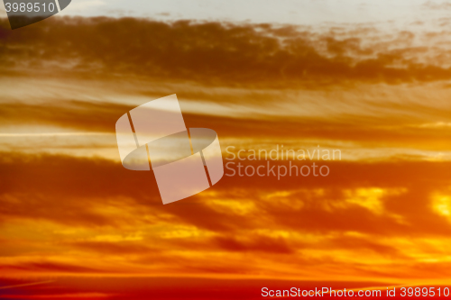 Image of the sky during sunset