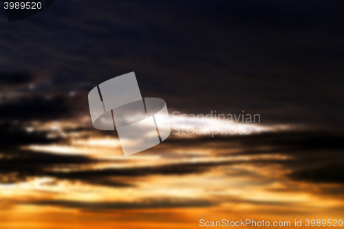 Image of photographed the sky with clouds