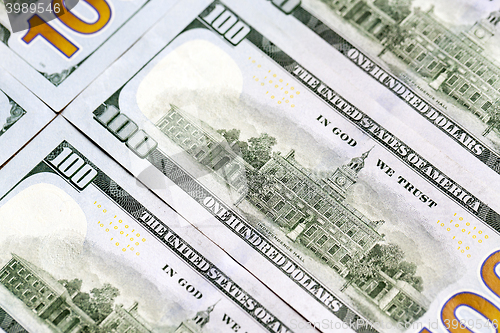 Image of American dollars, close-up
