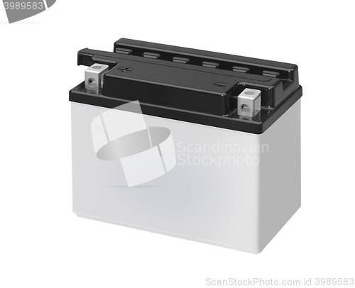 Image of accumulator isolated on white