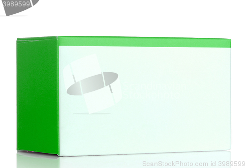 Image of Green cosmetic packaging box