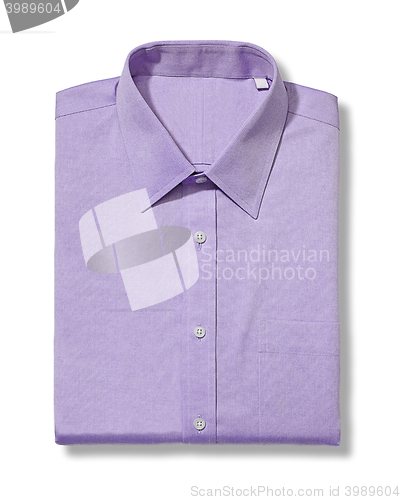 Image of classic long sleeve violet shirt