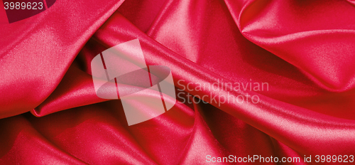 Image of red silk background