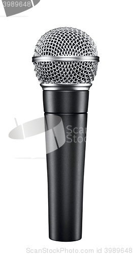 Image of microphone isolated