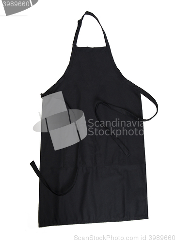 Image of Black apron isolated