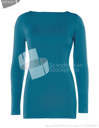 Image of blue female sweater