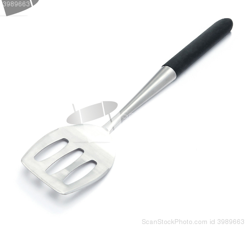 Image of metal spatula isolated on white