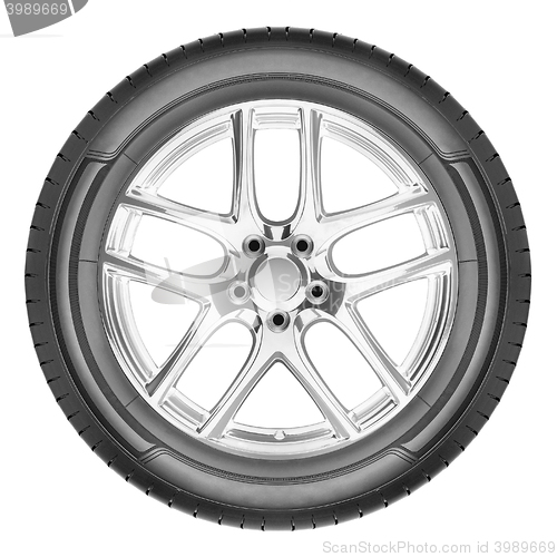 Image of Modern automotive wheel