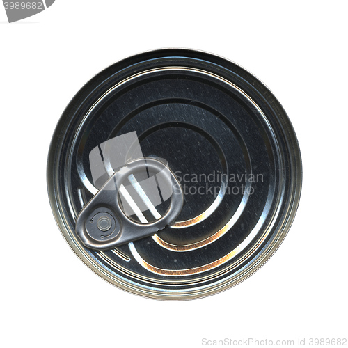 Image of Canned food tin can top