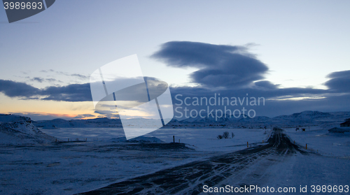 Image of Dawn over Lake Myvatn