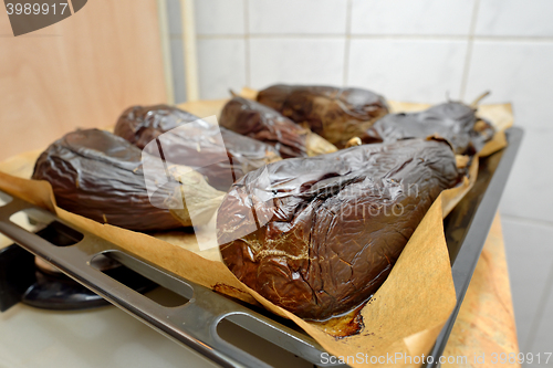 Image of Roasted eggplants cooked