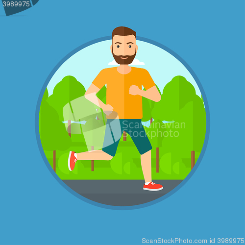 Image of Young man running.