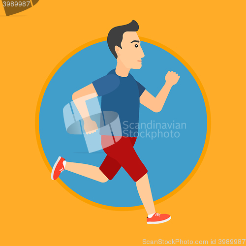Image of Young man running.