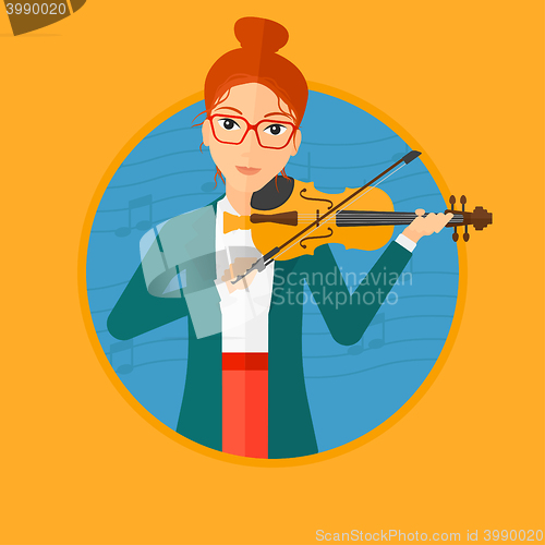 Image of Woman playing violin.