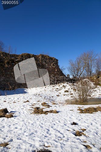 Image of ruins Krevo Belarus