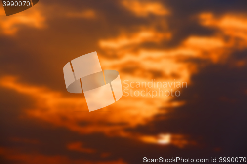 Image of the sky during sunset