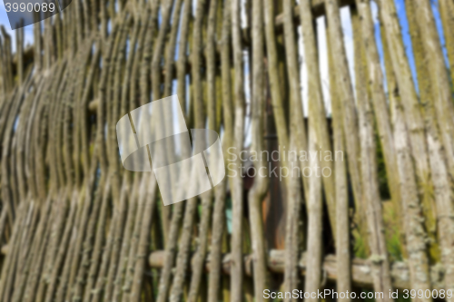 Image of fence of twigs