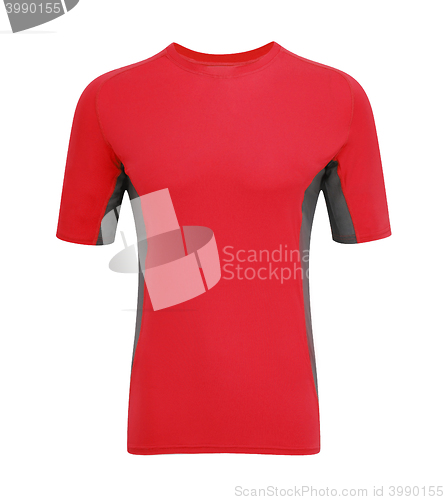 Image of red t-shirt isolated 