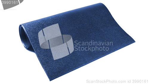 Image of a dark blue carpet